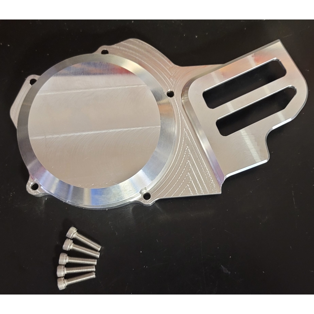 HPM billet stator cover with stainless hardware
