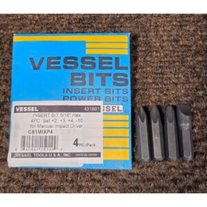 Vessel JIS 5/16" Japanese Bit Set