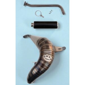 Blaster DBR Italian Made Right Bend Exhaust (raw steel)